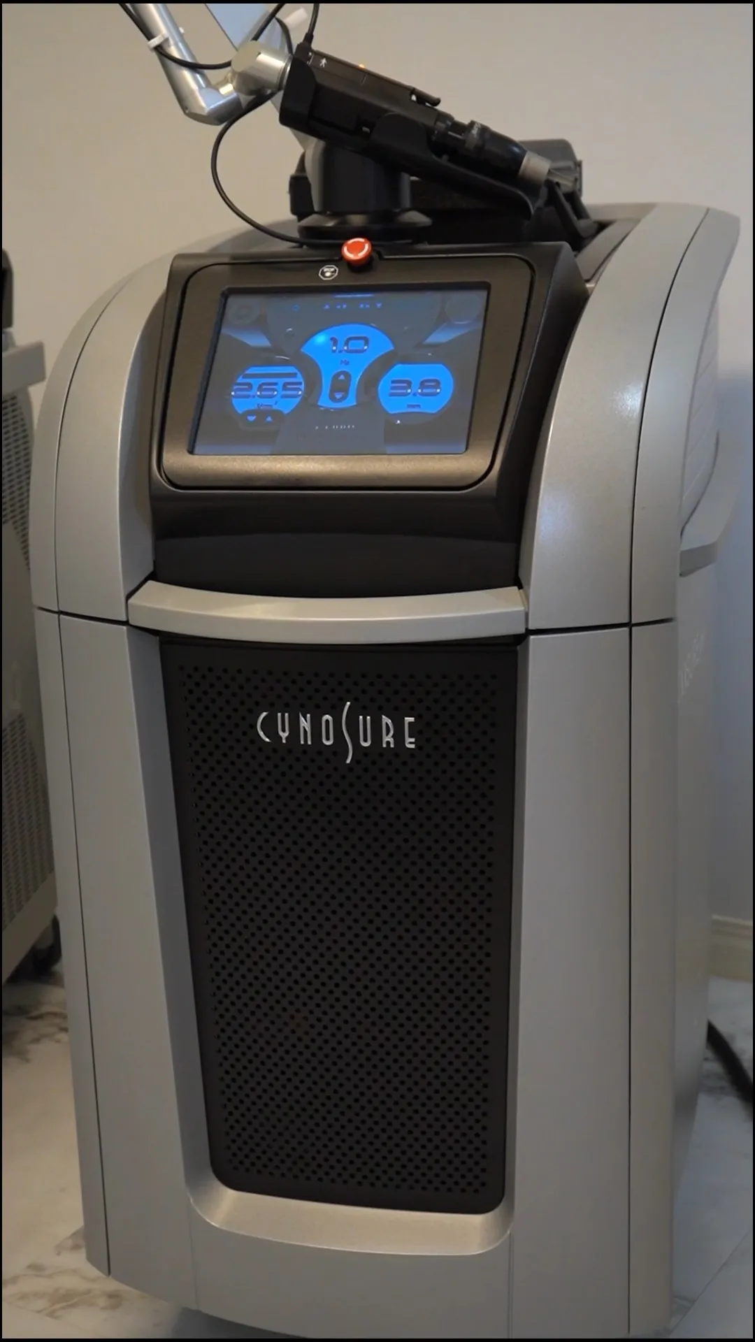 The laser used for laser hair removal